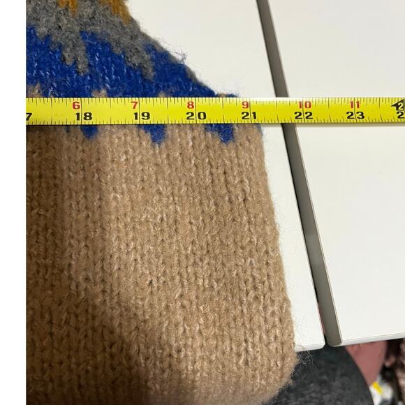 Ichi Knit Sweater Vest | Multicolored Retro Cozy Layer – Women’s XL - Picture 4 of 7